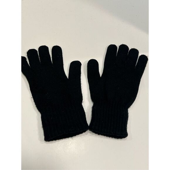 Men’s Knit Gloves Size Medium Black - Picture 1 of 15